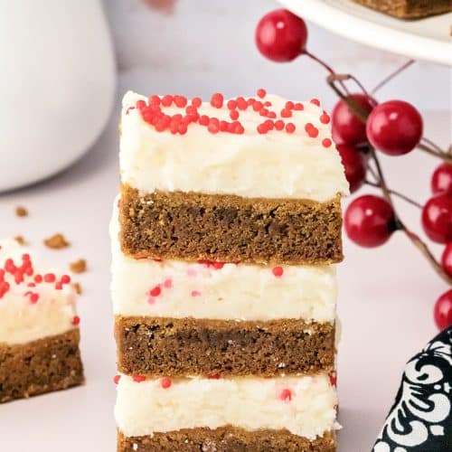 Gingerbread Cookie Bars - Big Delicious Life