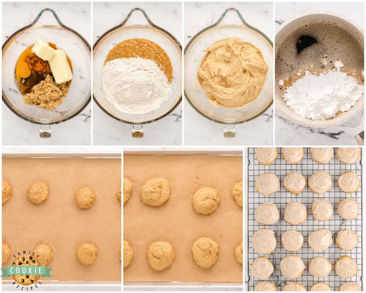 how to make frosted pumpkin ginger cookies
