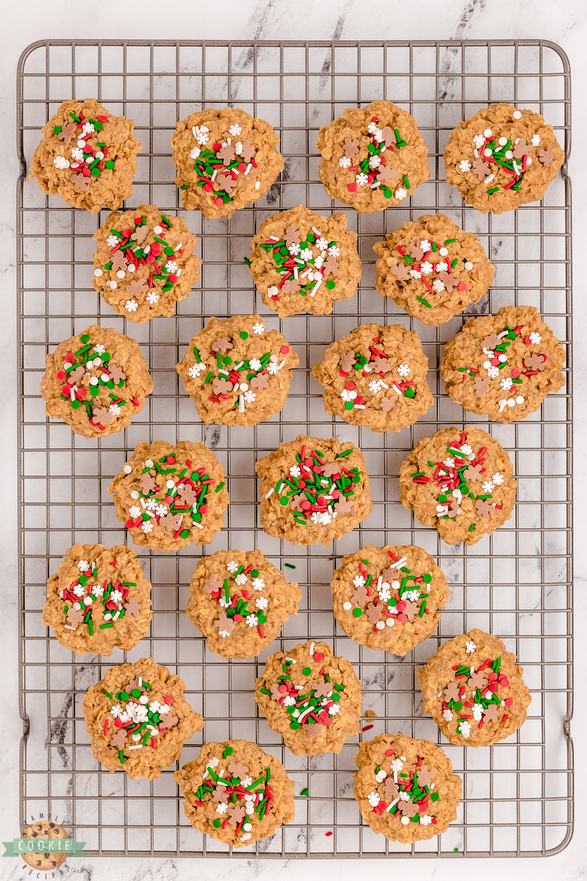 no bake gingerbread cookies on a cooling rack