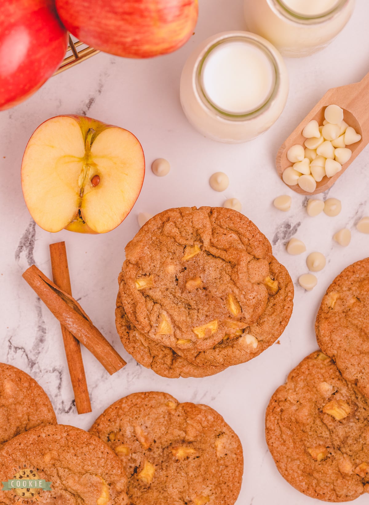 apple cookies with warm Fall spices