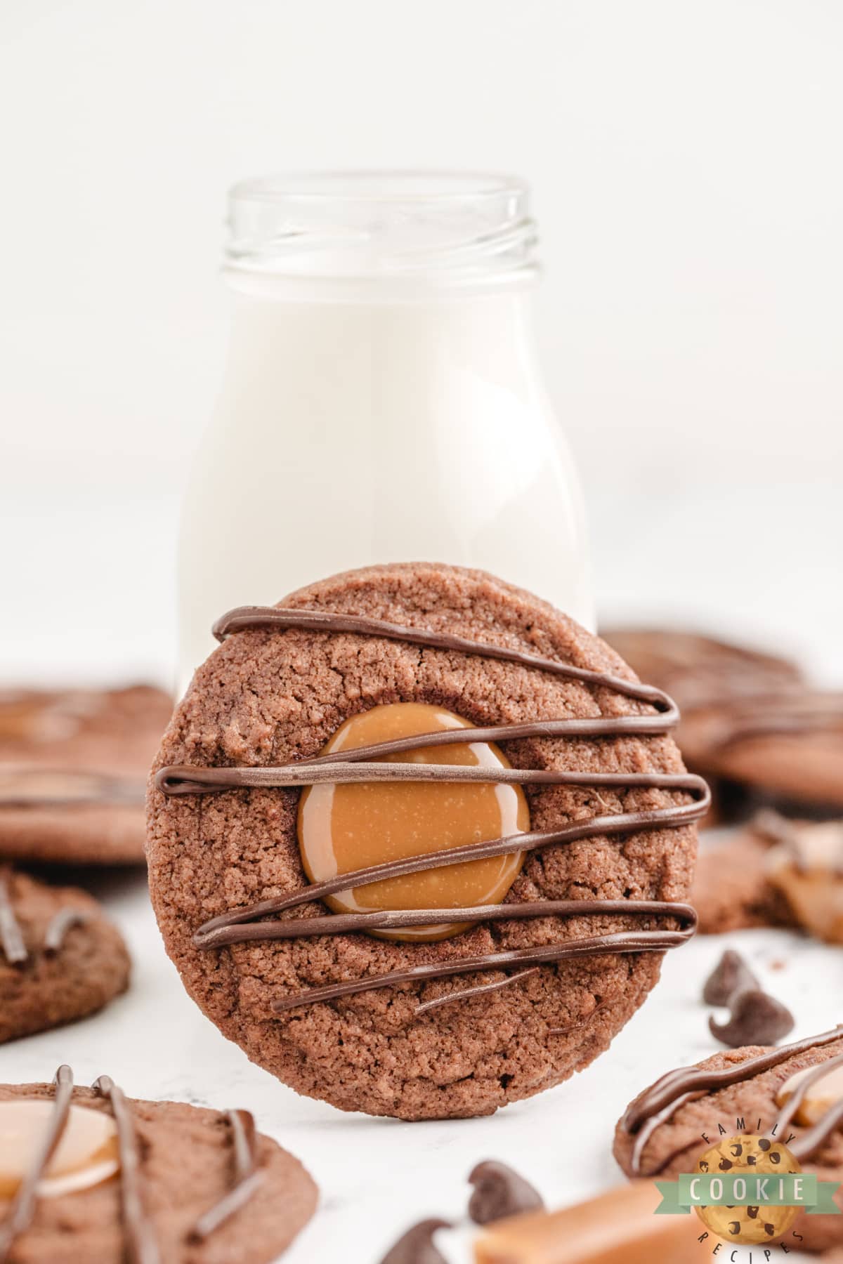 Chocolate caramel cookie recipe.