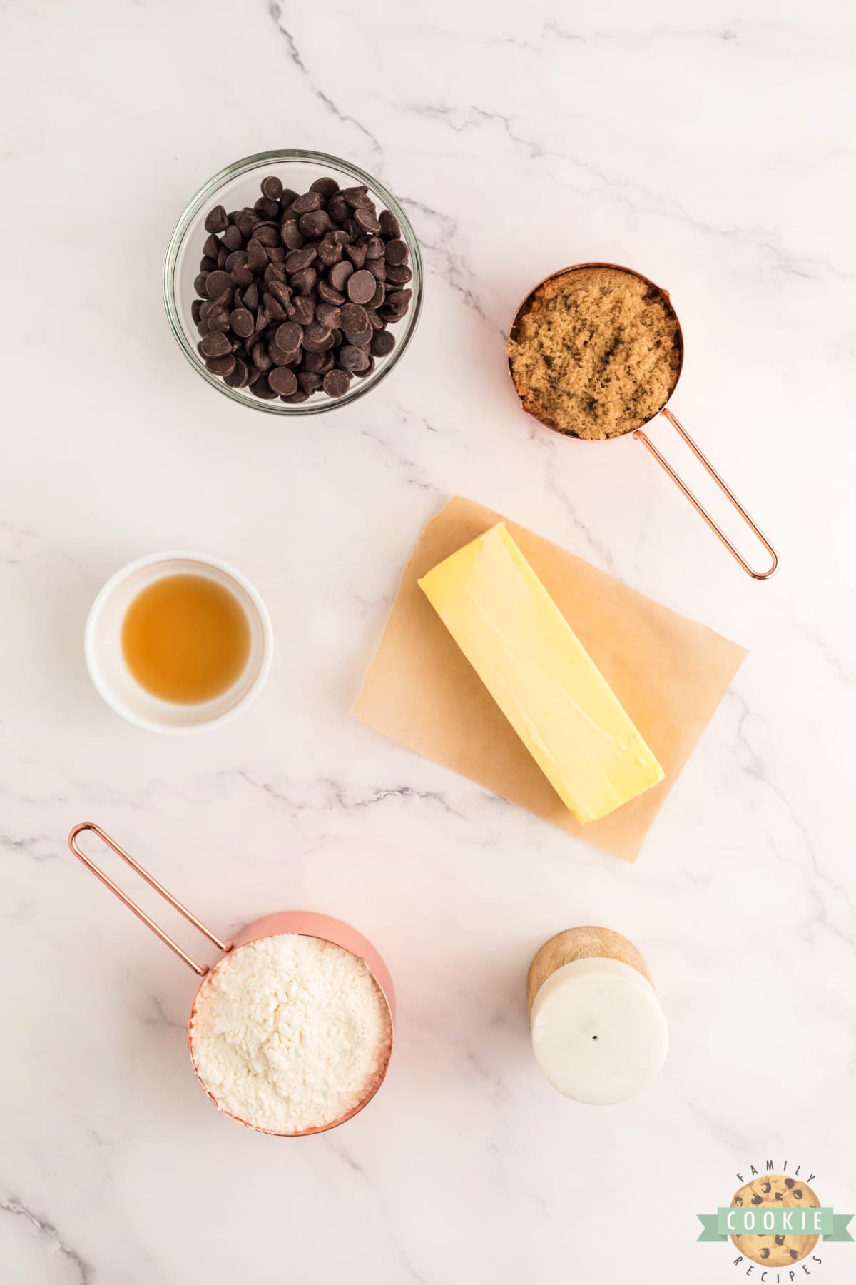 Ingredients in Chocolate Chip Cookie Dough Bites.