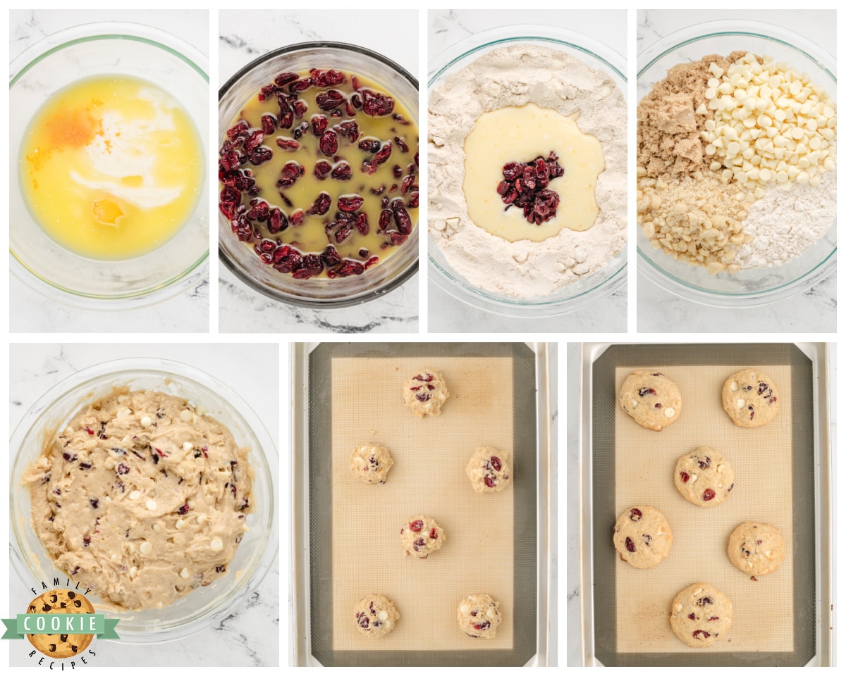 how to make cranberry macadamia cookies