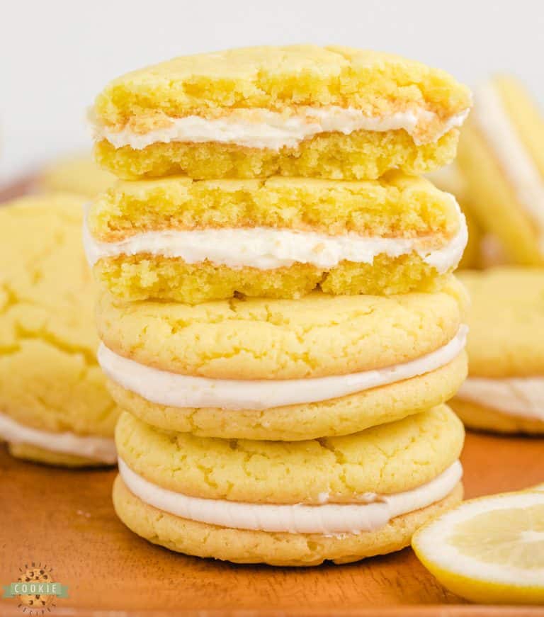 CAKE MIX LEMON OREO COOKIES - Family Cookie Recipes