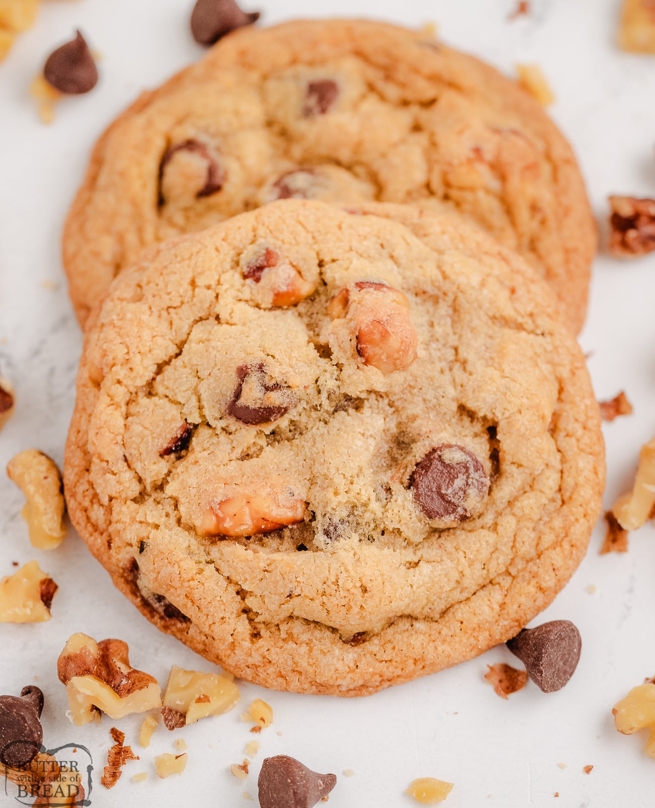 chocolate chip cookies with toasted walnuts