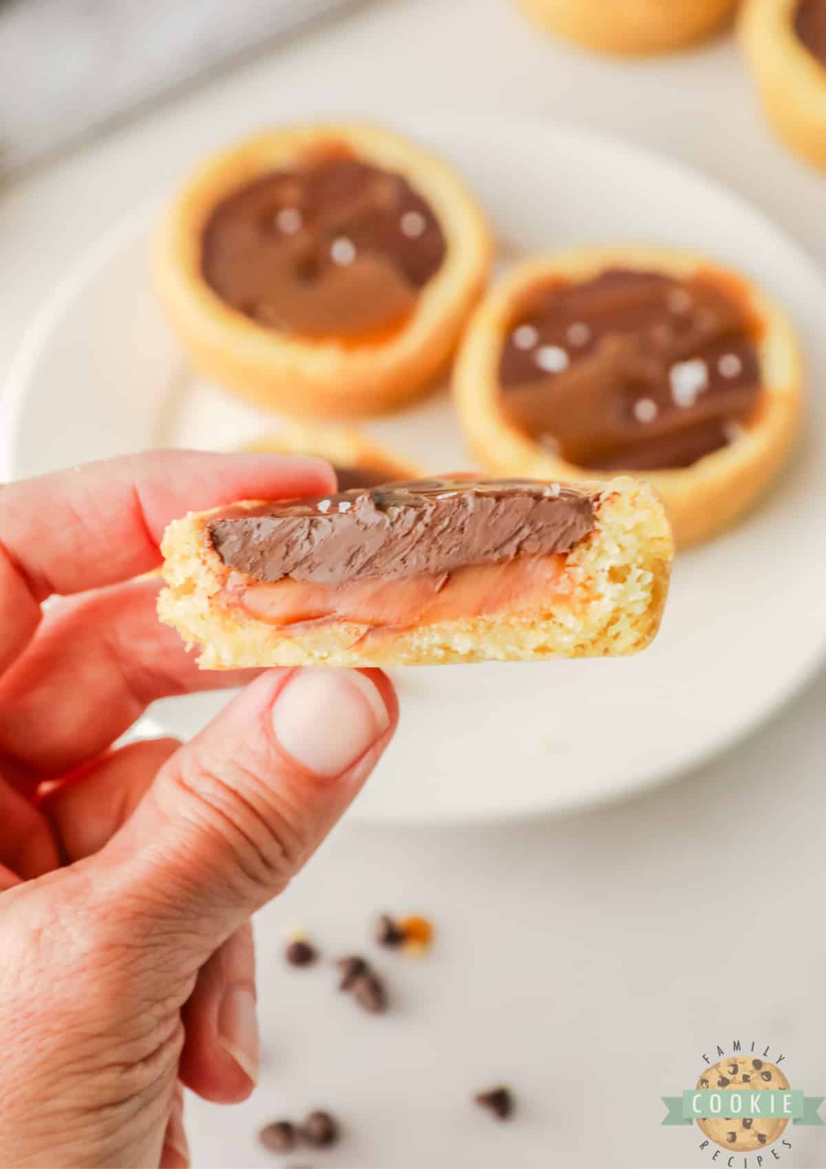 Bite of Twix Cookie Cup. 