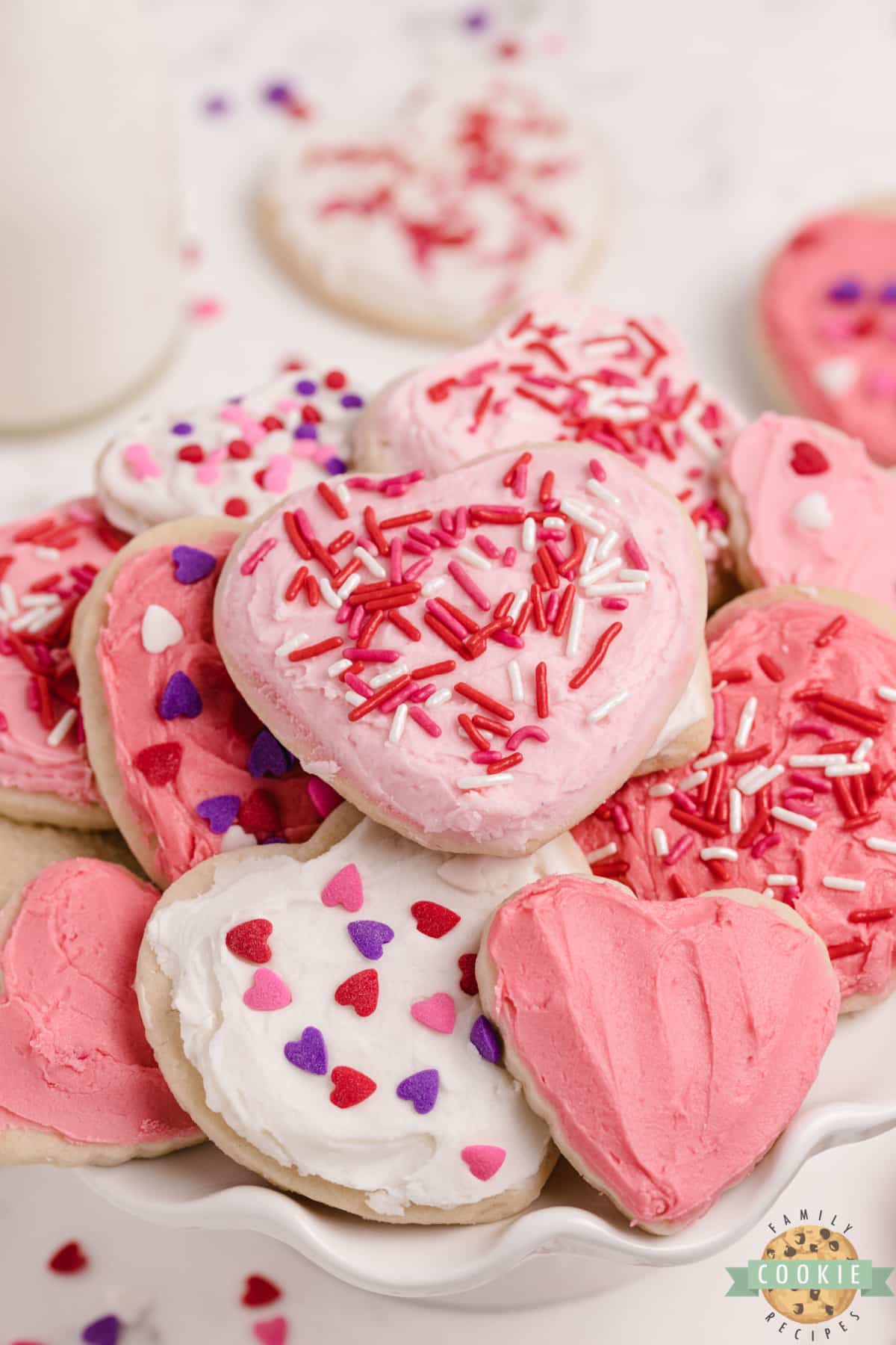 Valentine's Sugar Cookies. 