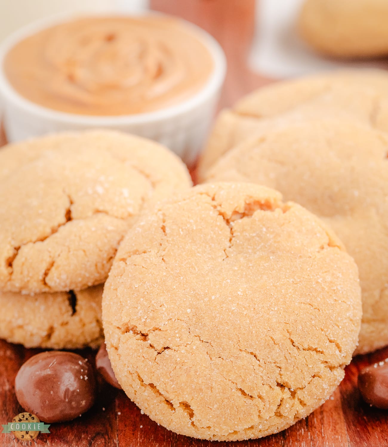 delightful peanut butter cookies with milk duds