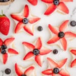 tray of 4th of July Berry Star cookies