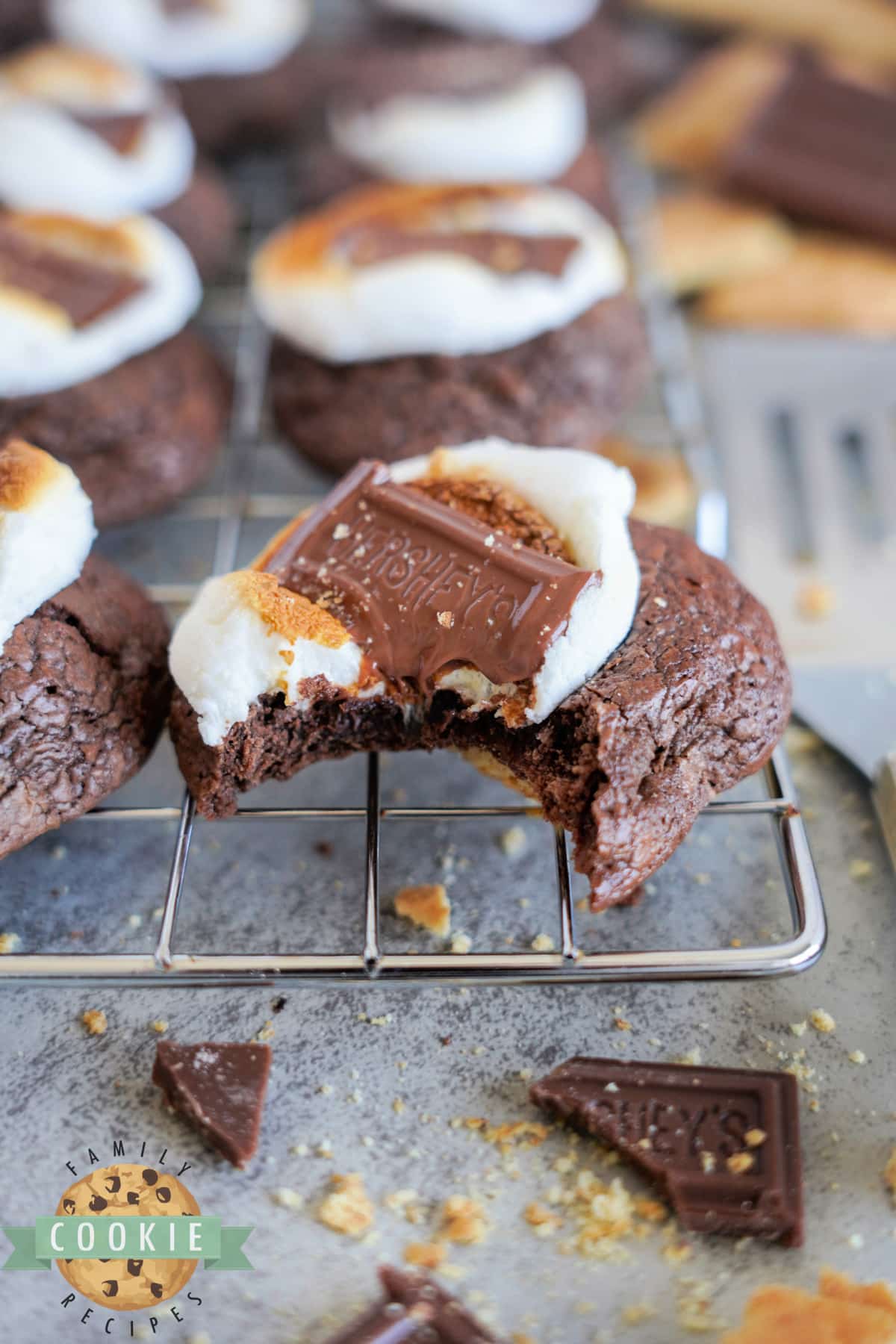 Cookies made with brownie mix. 