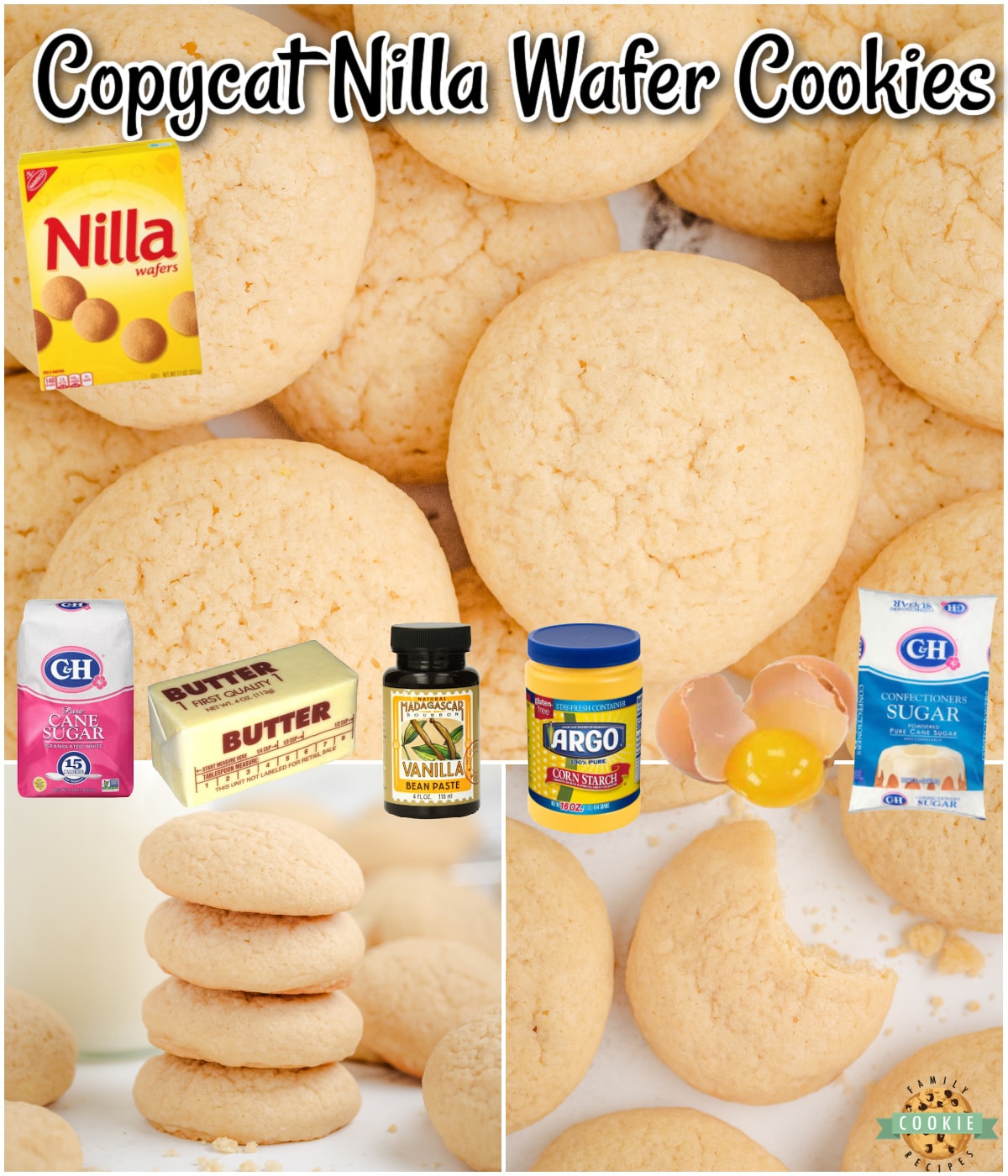 Copycat Nilla Wafer Cookies are a light & crispy vanilla cookie perfect for snacking, dipping, or using in your favorite dessert recipes! Make your own vanilla wafer cookies at home that taste amazing! 