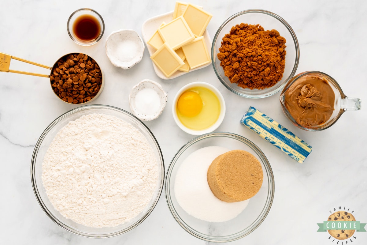 Ingredients in Biscoff Butter Cookies.