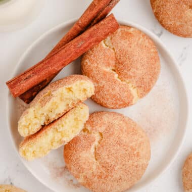 snickerdoodles made with a cake mix