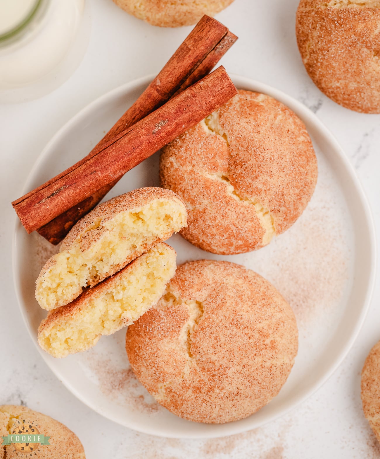 snickerdoodles made with a cake mix