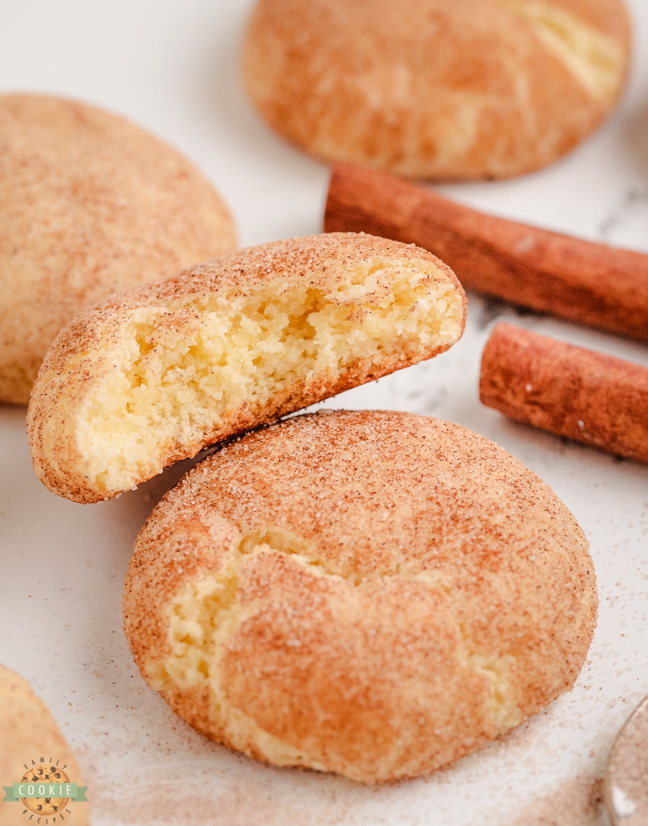 soft chewy cake mix snickerdoodle cookies