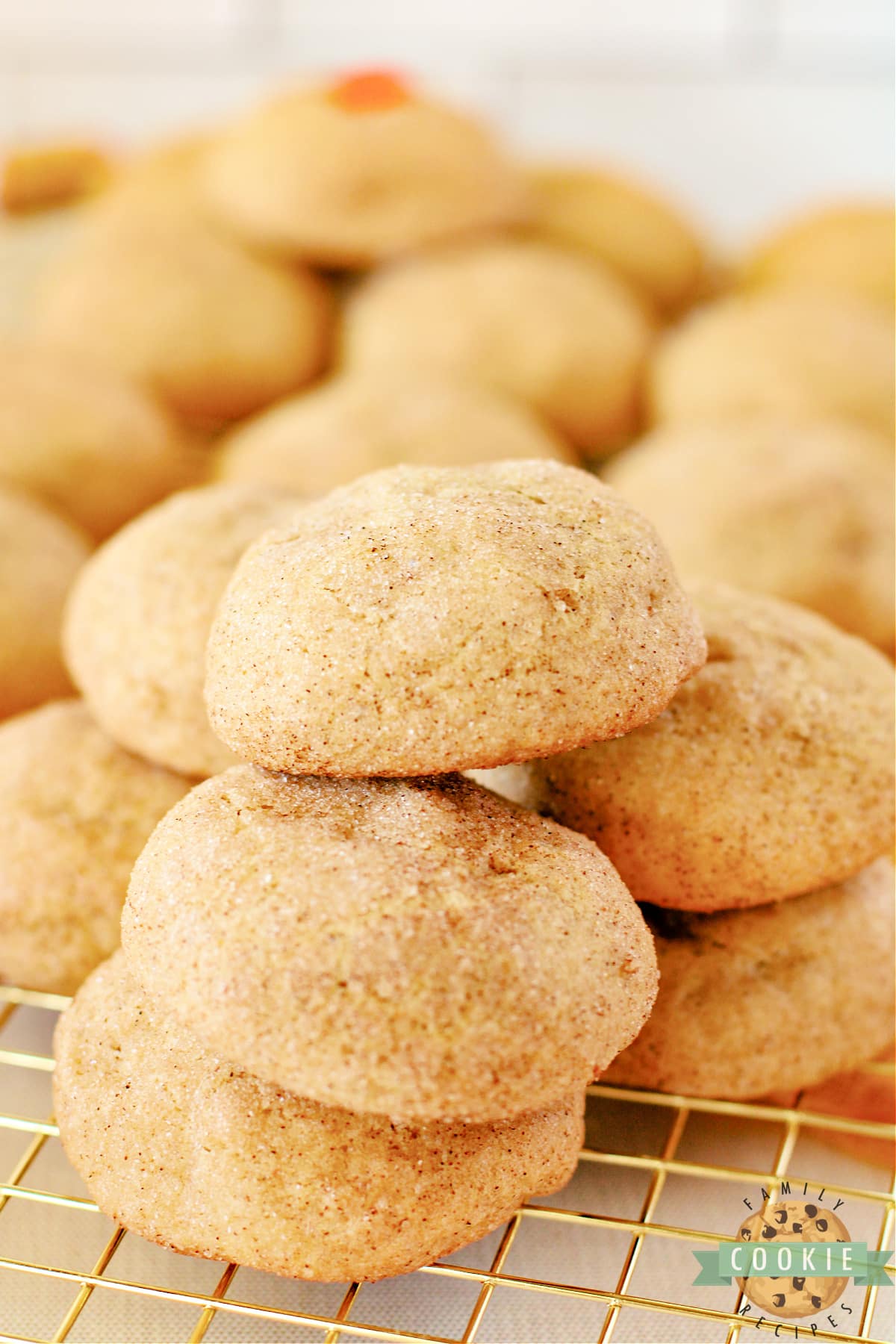 Snickerdoodles made with pumpkin and caramel. 