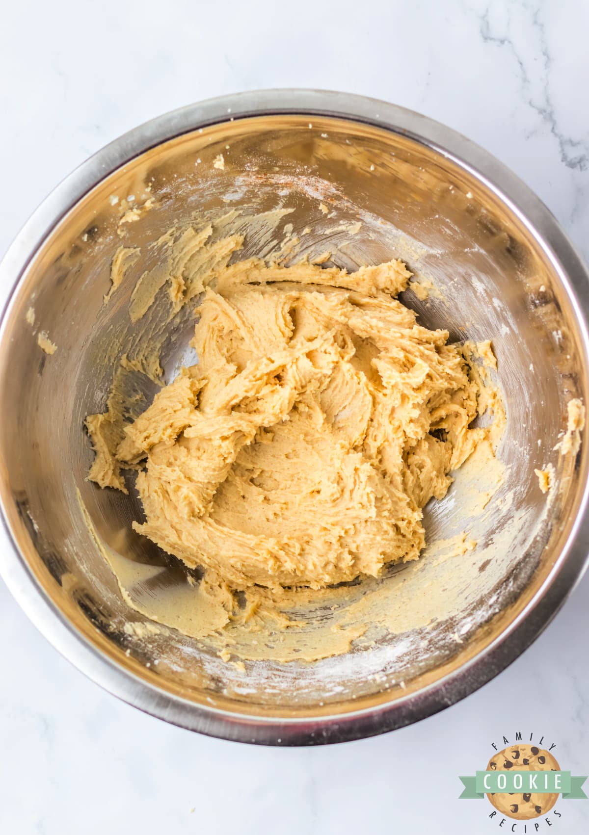 Chill cookie dough in bowl before baking.