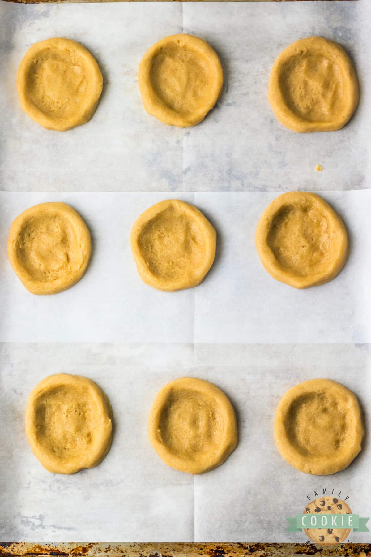 Shaped thumbprint cookies. 