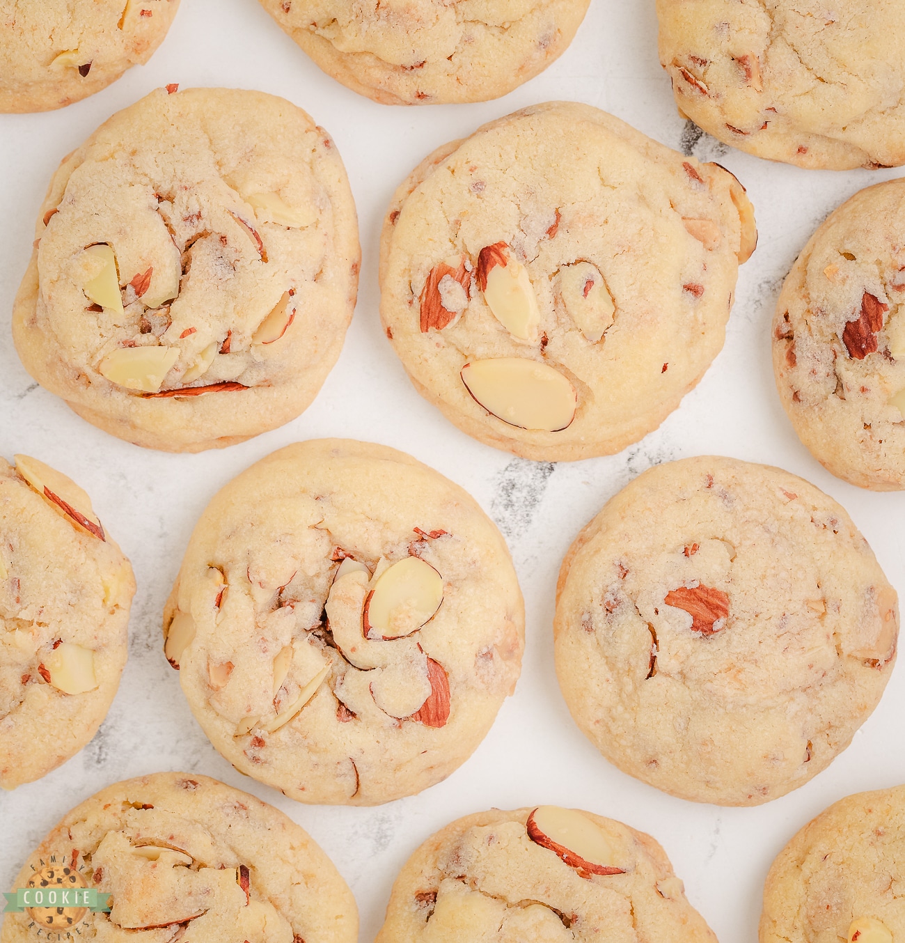 tray of toffee almond sandies