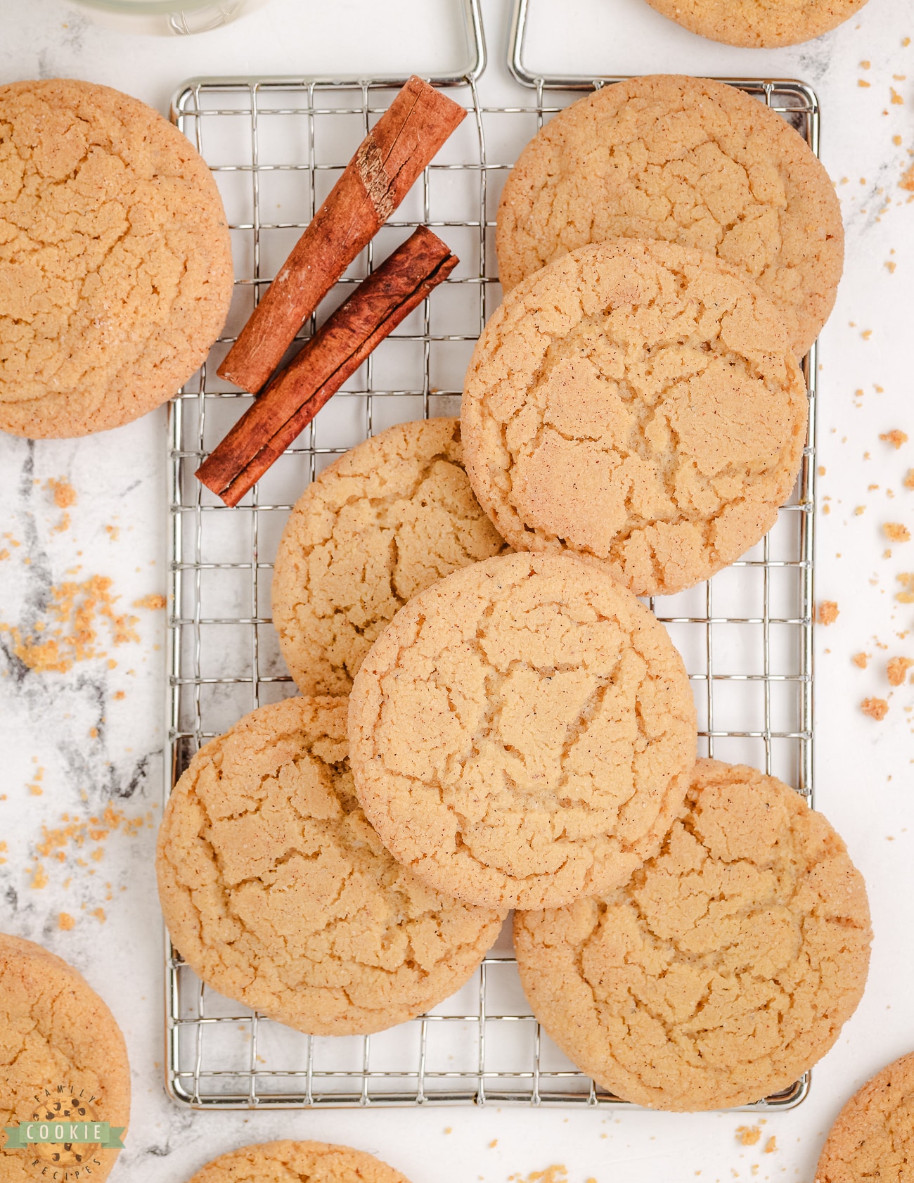 brown butter cardamom cookies on a cooling rack