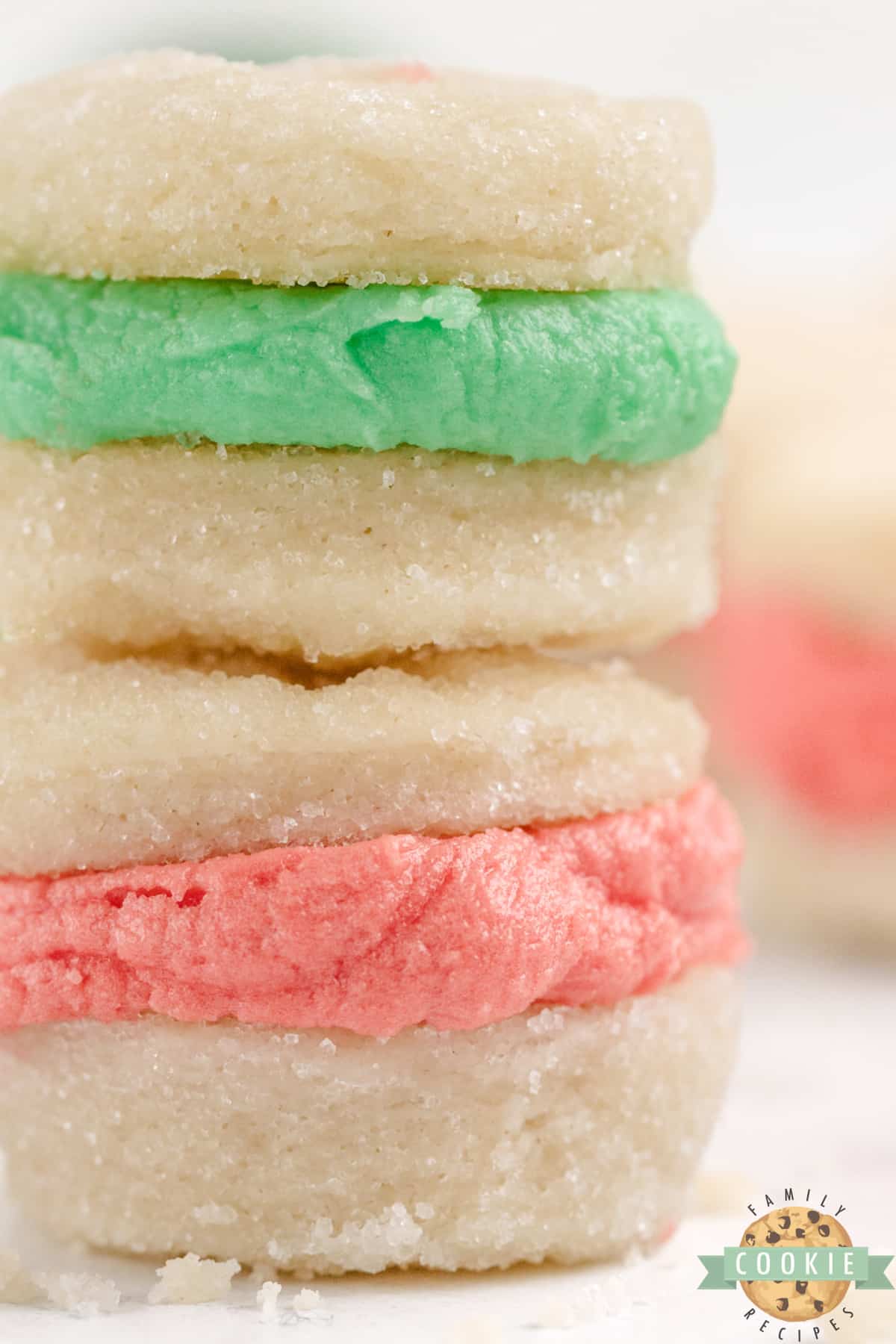 Mini Christmas Sandwich cookies. 