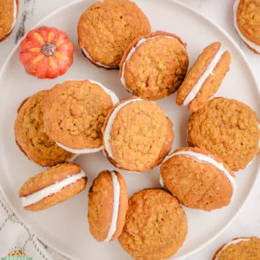 pumpkin oatmeal sandwich cookies