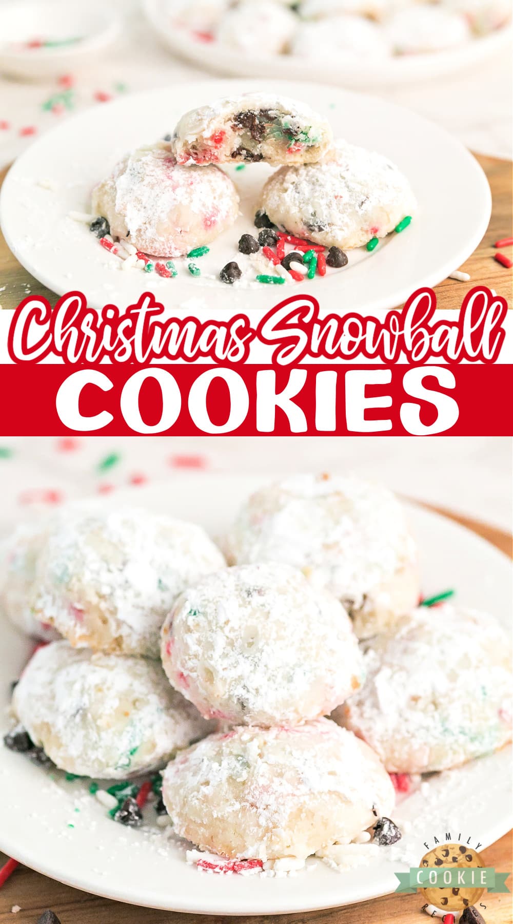 Christmas Snowball Cookies are sweet, buttery, and easy to make! Perfect holiday Snowball Cookies for cookie trays & gift exchanges.