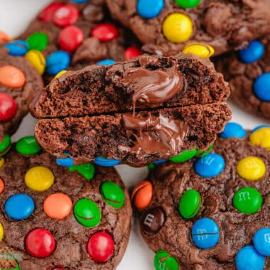 brownie mix M&M cookies