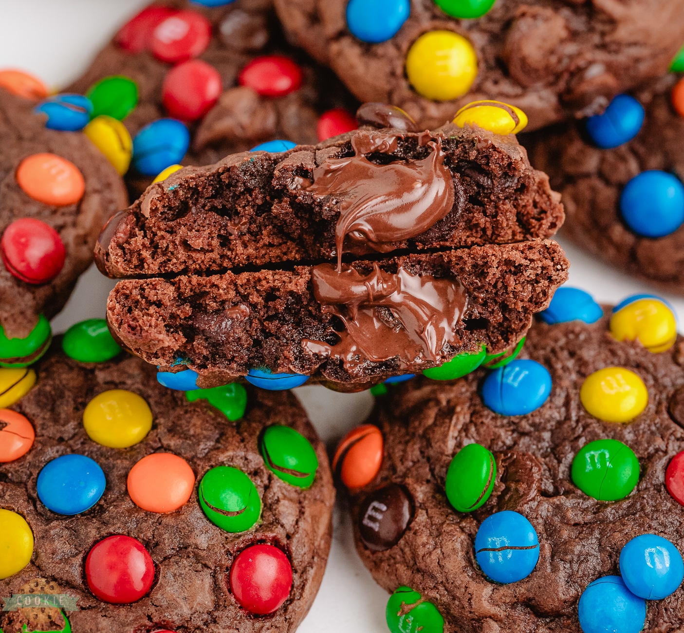 brownie mix M&M cookies