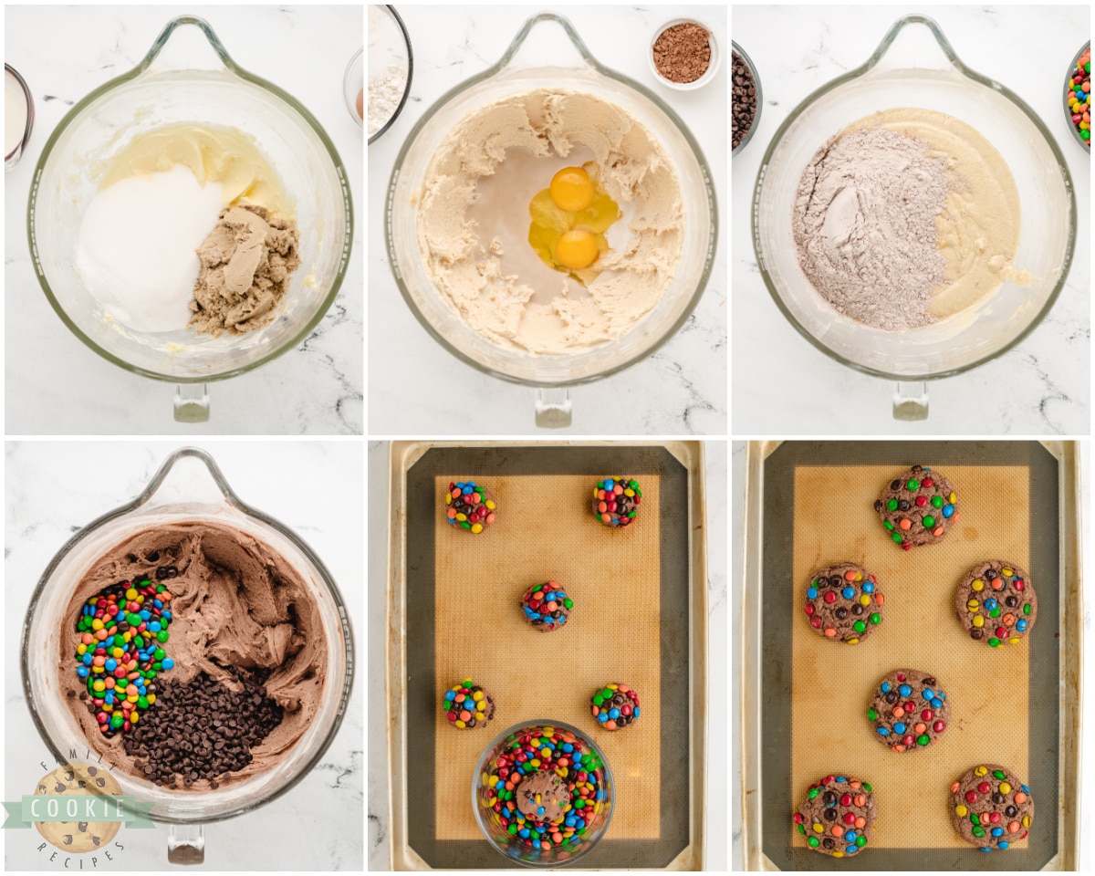 how to make chocolate pudding M&M cookies