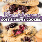 Blackberry Cookies are made with fresh blackberries and a hint of lemon. These soft and chewy cookies are so simple to make!