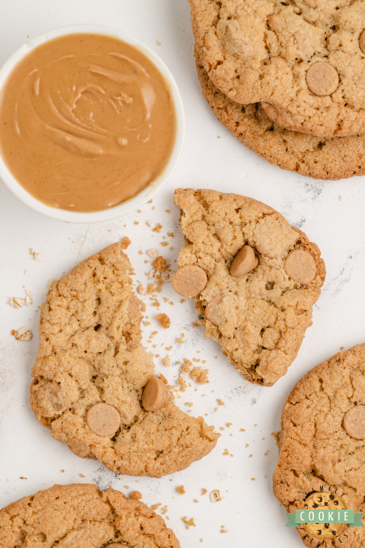 Crunchy peanut butter cookie recipe.
