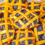 platter of blueberry pie cookies