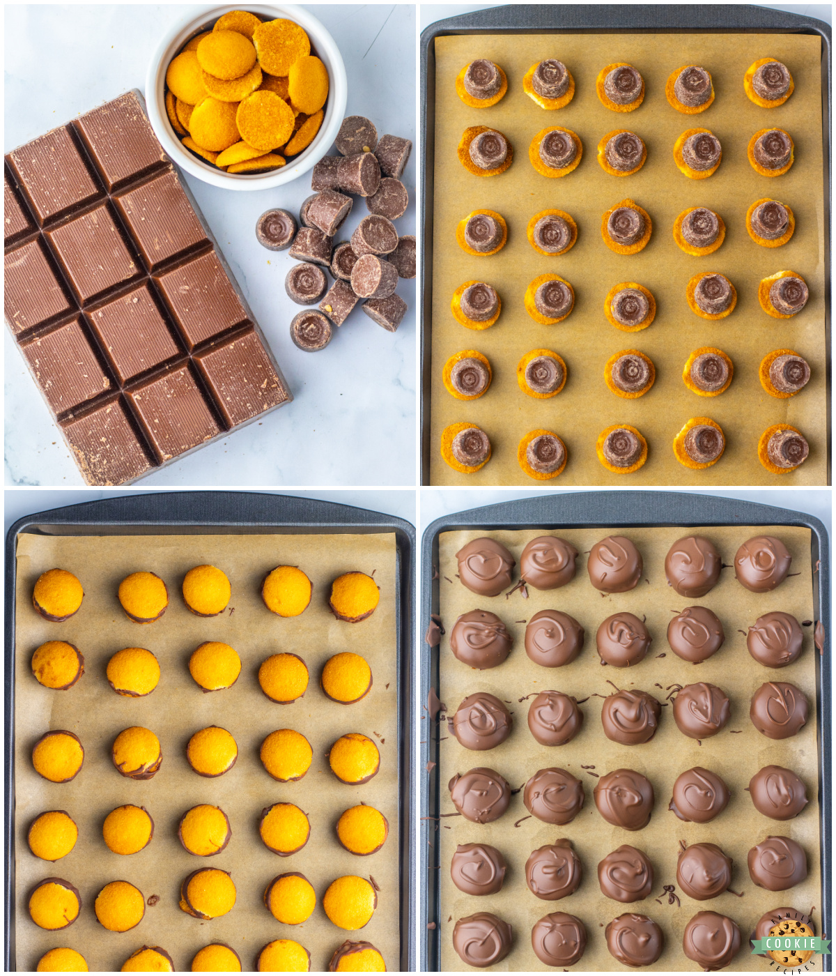 how to make 3 ingredient Twix Bites with Nilla wafer cookies