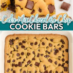Yellow Cake Mix Cookie Bars made using butter, oil, eggs, a cake mix & plenty of chocolate! Simple recipe that transforms yellow cake mix into delicious cookie bars!