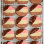 slice and bake layered neapolitan cookies