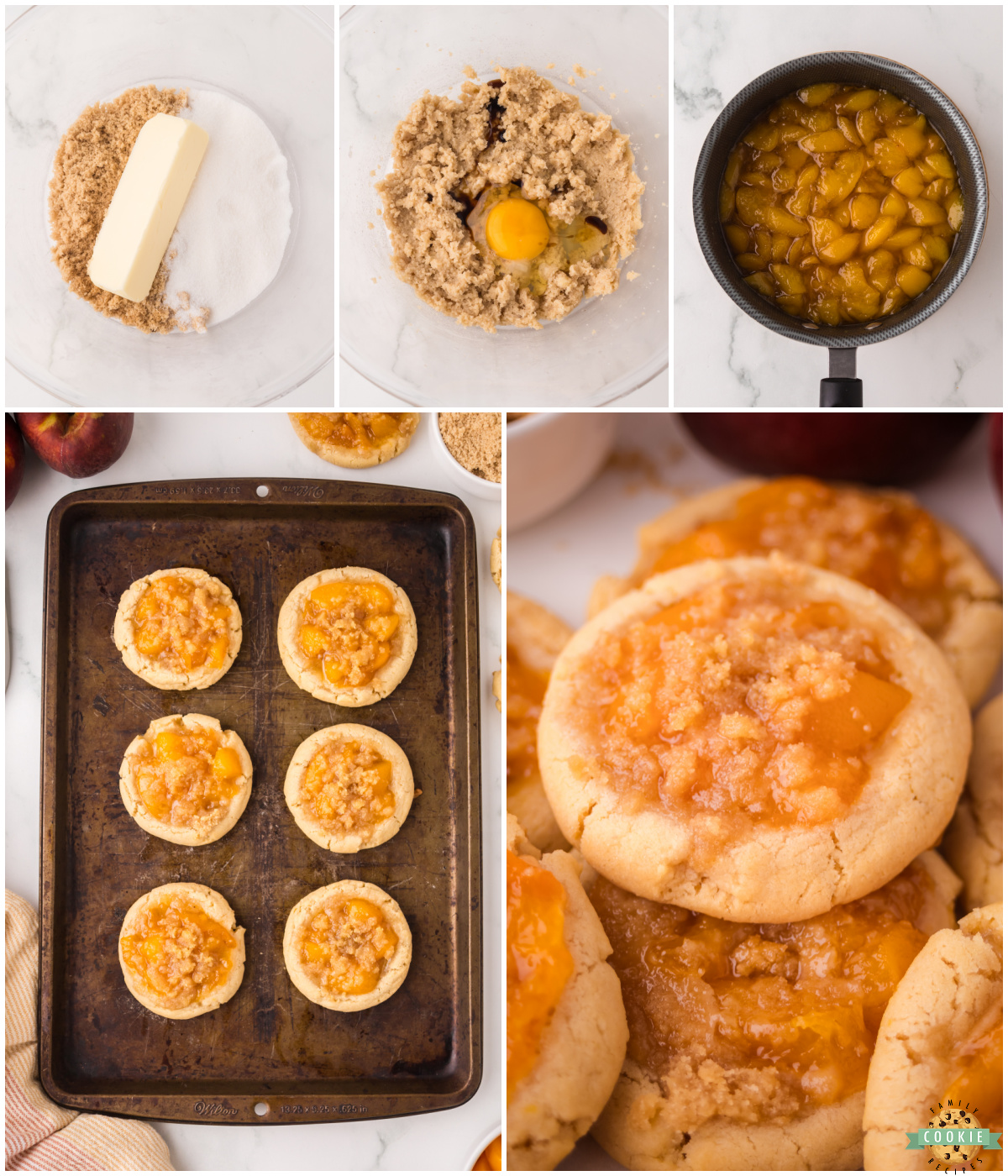 how to make peach cobbler cookies