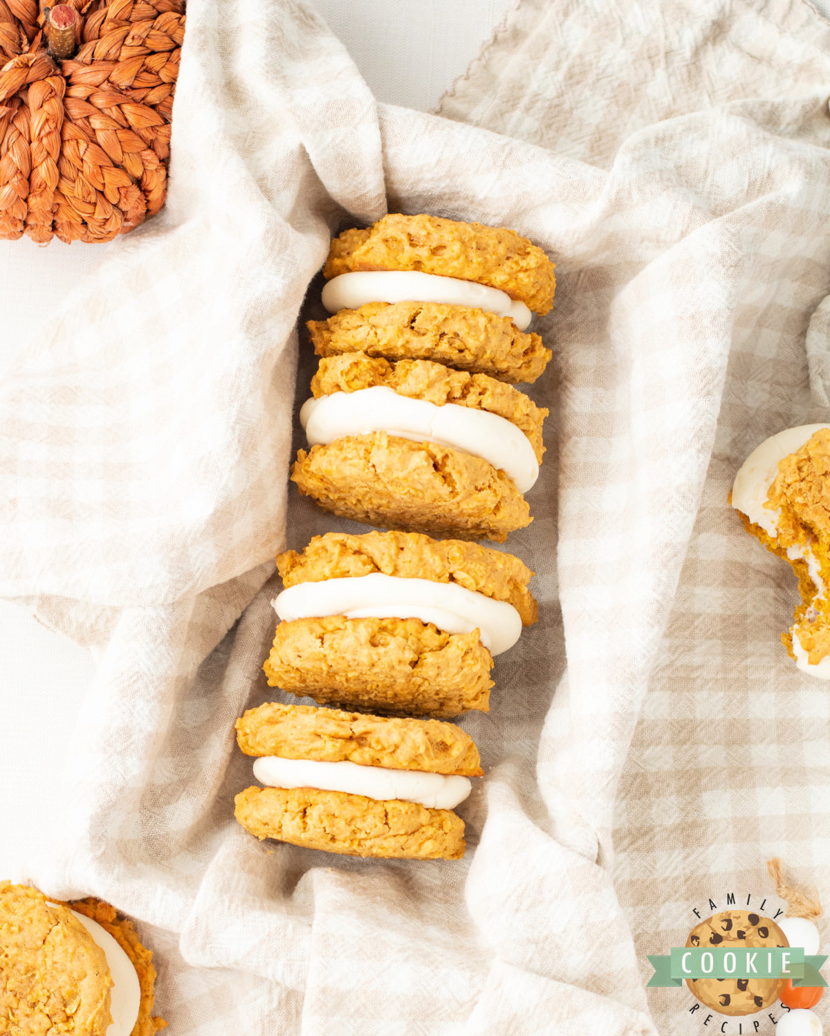 Pumpkin Oatmeal Cream Pies.