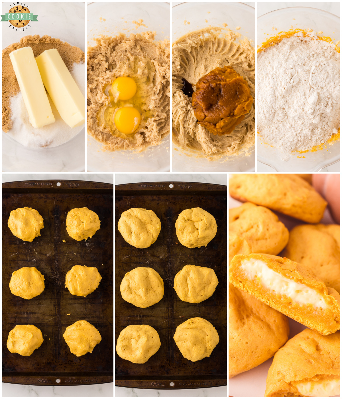 how to make pumpkin cheesecake cookies
