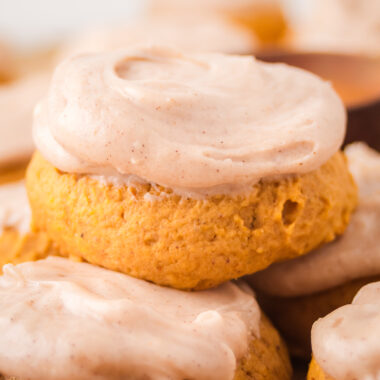 frosted pumpkin cookies
