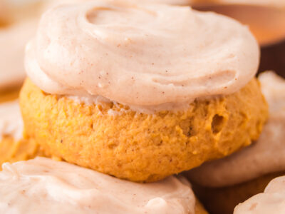 frosted pumpkin cookies