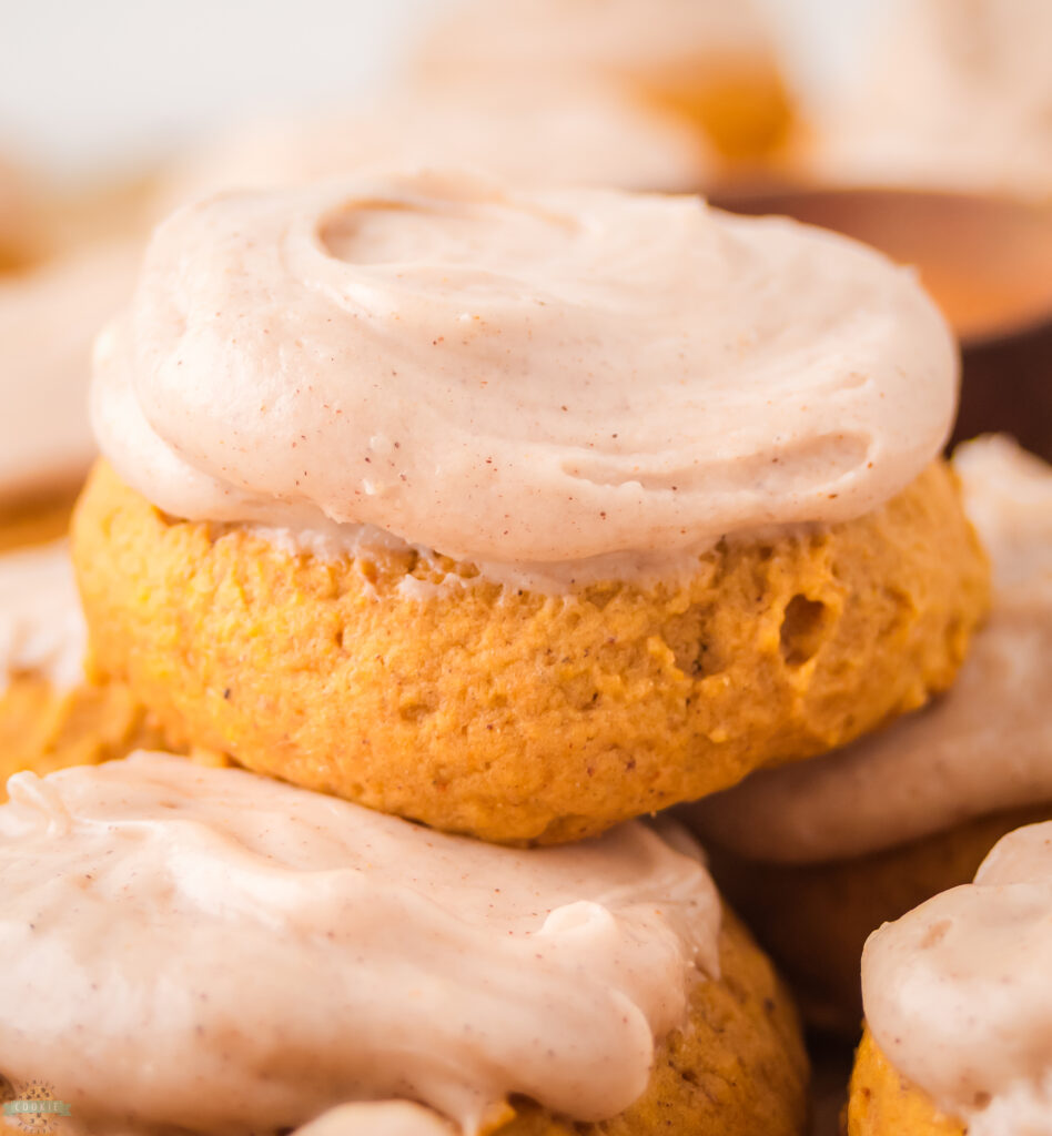 frosted pumpkin cookies