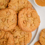 plate of maple peanut butter cookies