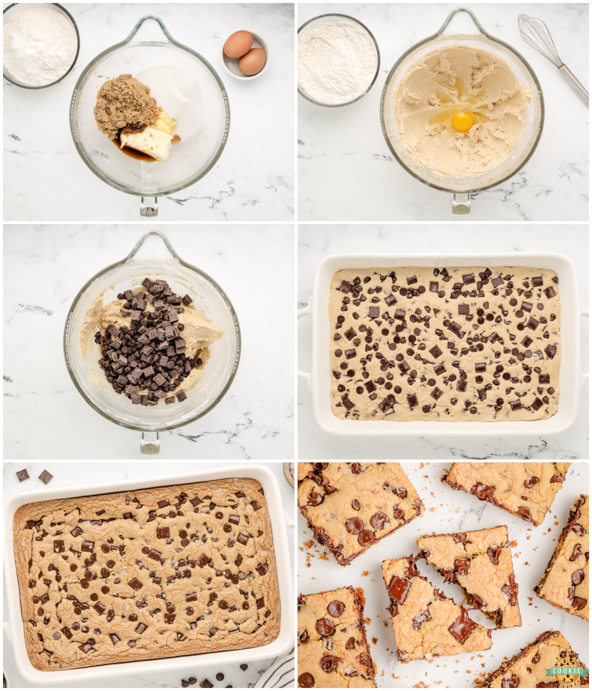 how to make chocolate chip cookie bars