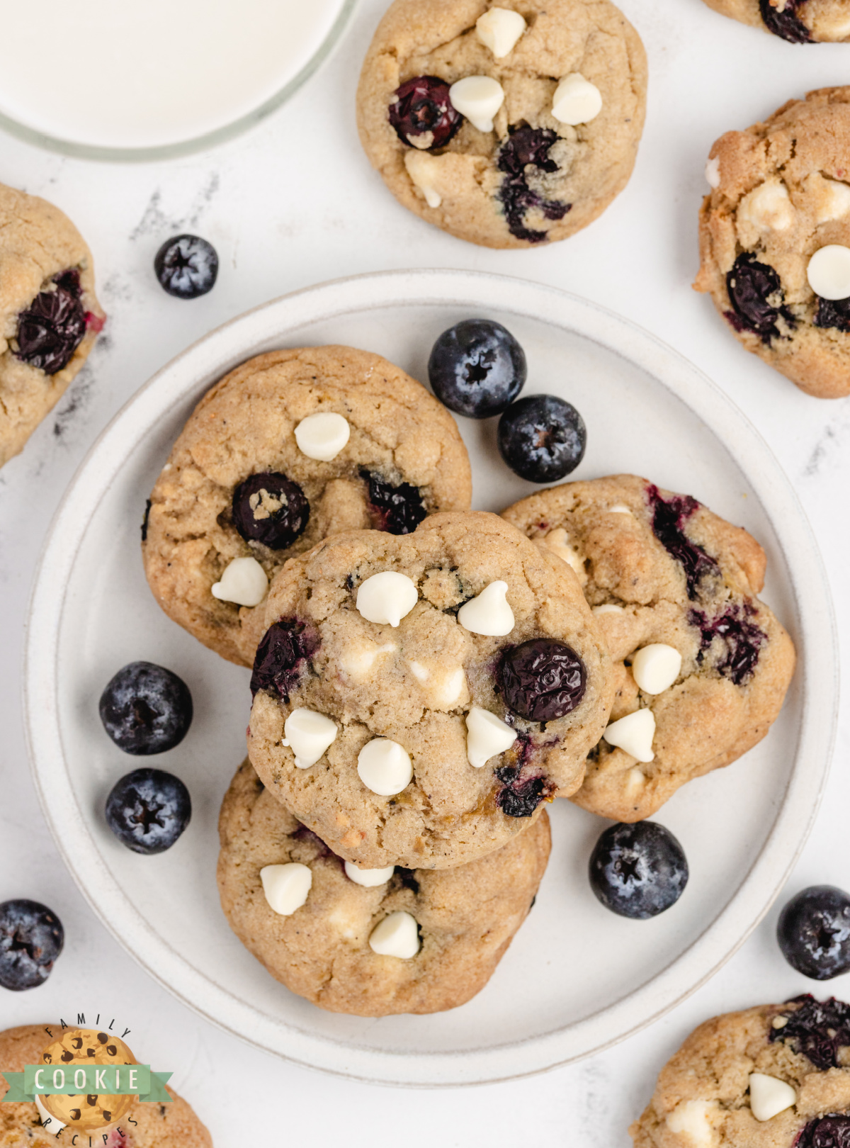 Easy brown butter blueberry cookies with crisp edges, soft centers, and nutty brown butter flavor.