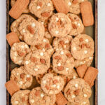 tray of Biscoff Cookies with White Chocolate