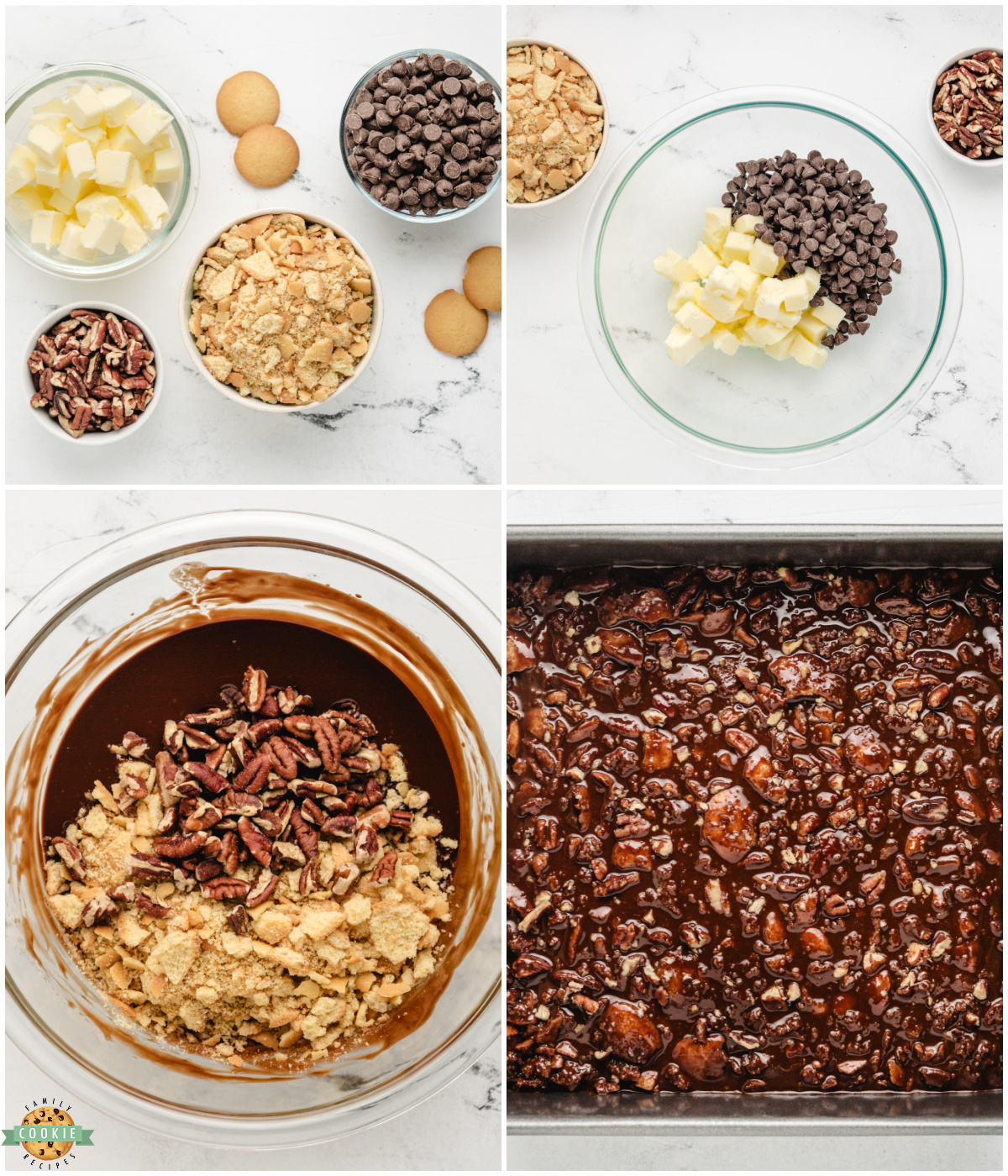 how to make no bake chocolate cookie bars