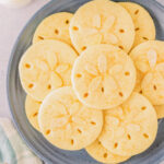 sand dollar cookies made with buttery almond cookie dough
